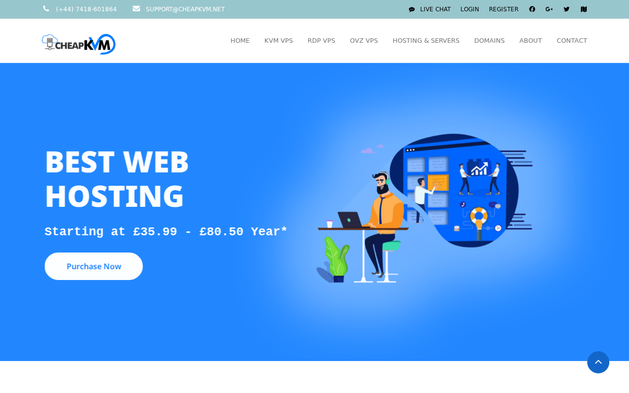 CheapKVM homepage screenshot